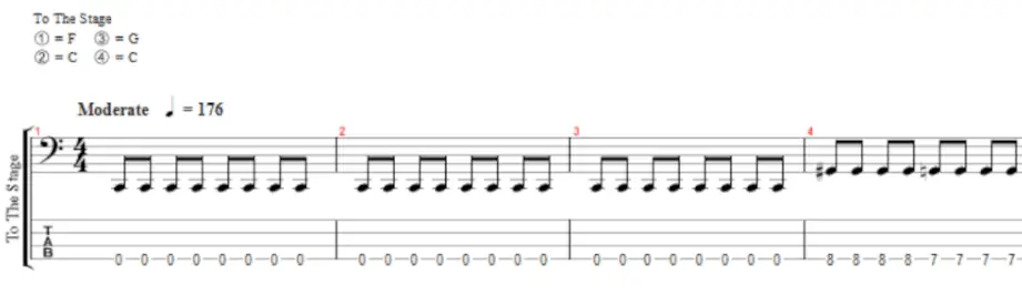 to the stage by asking alexandria metal bass notation