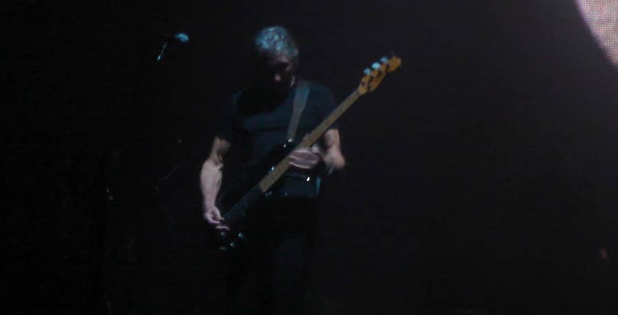 roger waters of pink floyd playing bass