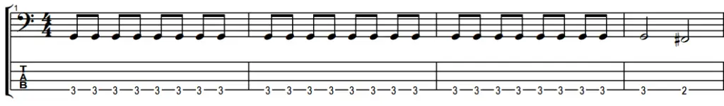 bass notes for kingdom come by manowar