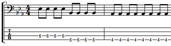 today by the smashing pumpkins bass notes