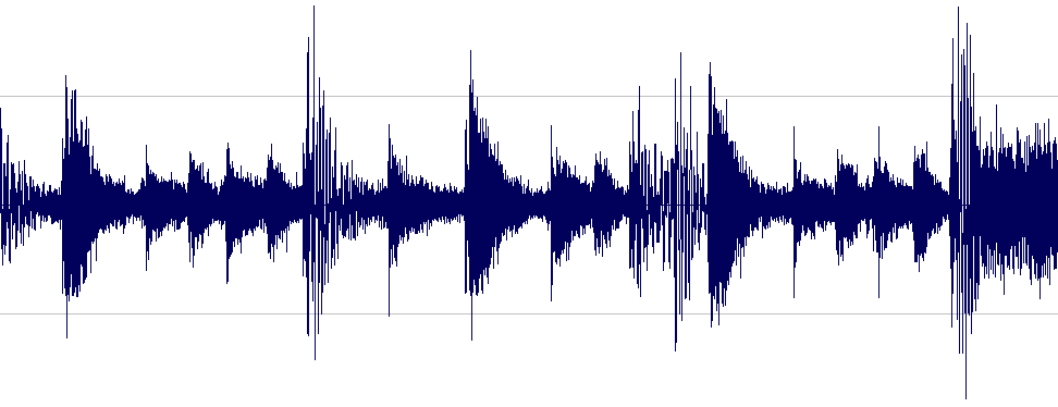 bass line in wave form example