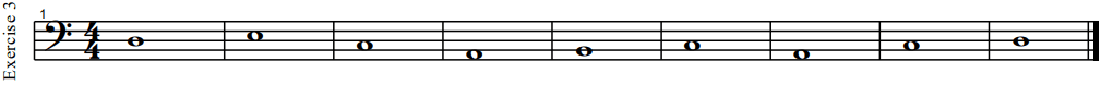 sight reading exercise number three